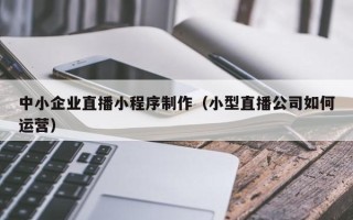 喀什中小企业直播小程序制作（小型直播公司如何运营）