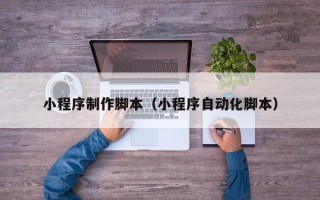 喀什小程序制作脚本（小程序自动化脚本）